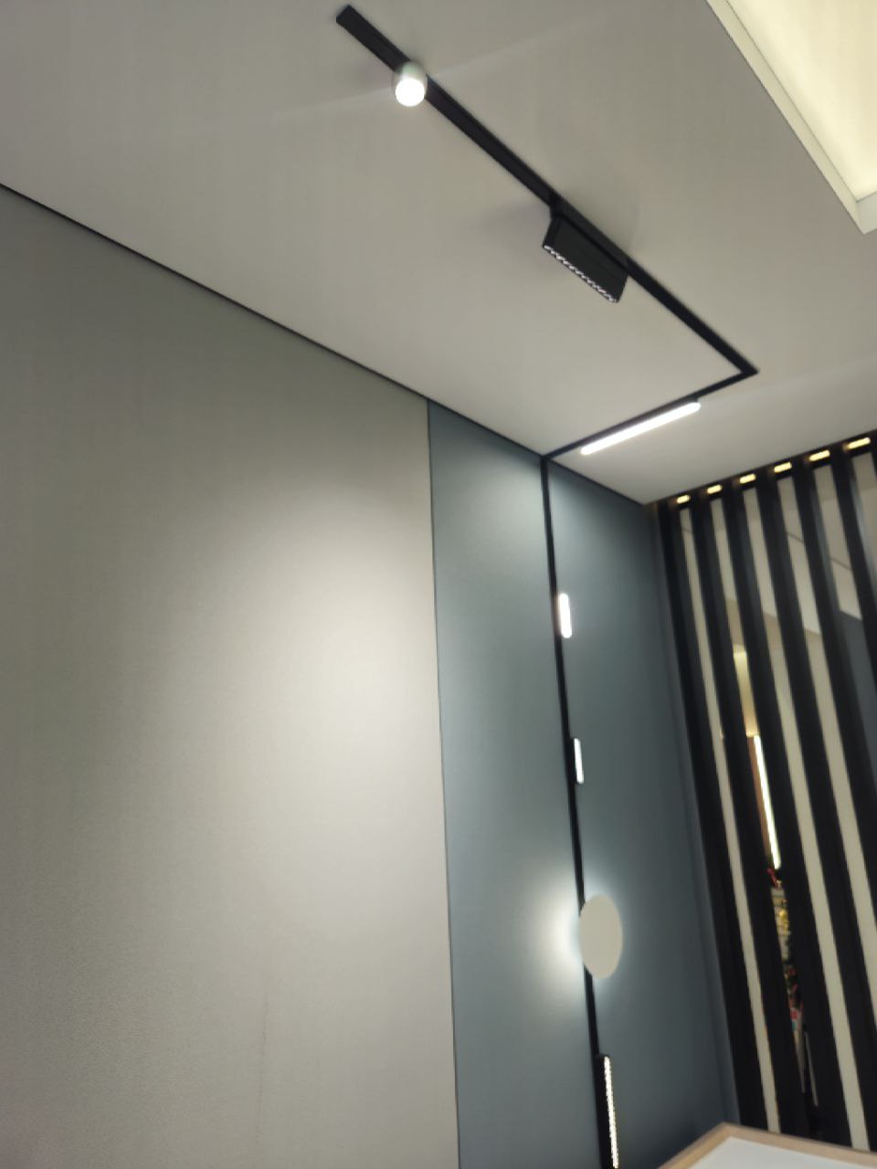 Квартира с трековым освещением